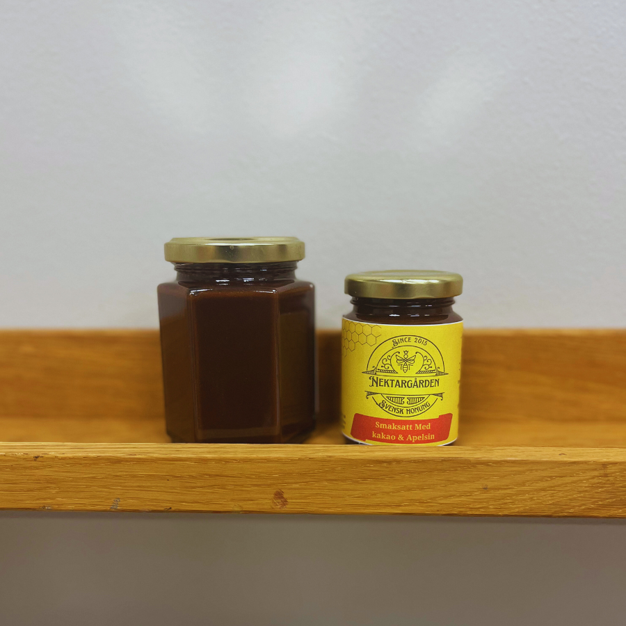 Smaksatt honung med kakao och apelsin