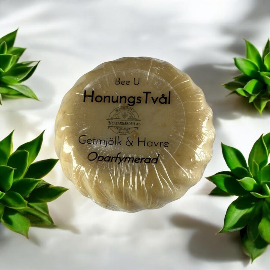 Honungstvål med getmjölk från Nektargården – naturlig handgjord tvål för mild och återfuktande hudvård
