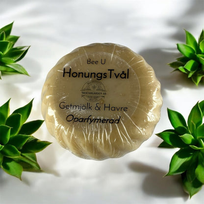 Honungstvål med getmjölk från Nektargården – naturlig handgjord tvål för mild och återfuktande hudvård