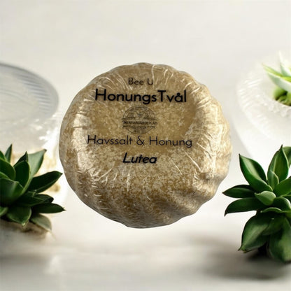 Honungstvål med havssalt “Lutea” från Nektargården – naturlig handgjord tvål för hudvård