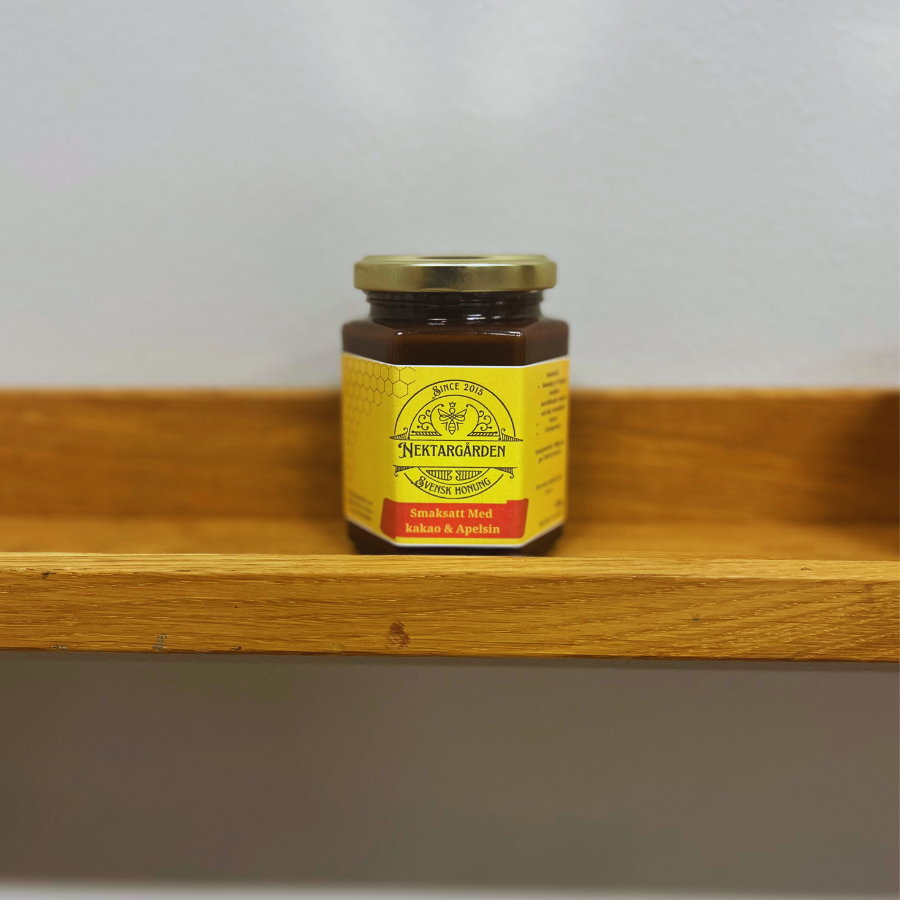 Smaksatt honung med kakao och apelsin