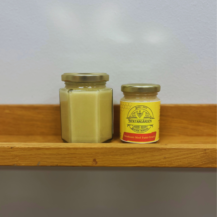 Smaksatt honung med tutti-frutti