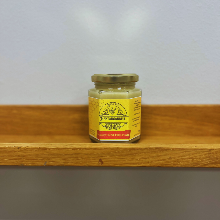 Smaksatt honung med tutti-frutti